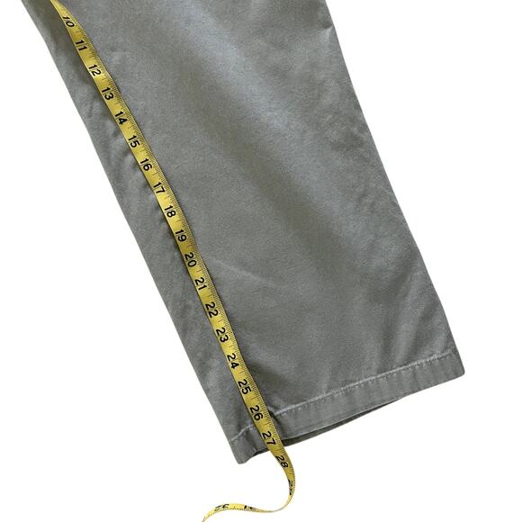 Women's Light Green Cotton Khaki Pants by Kim Rogers Sz. 14 Casual Boho - Picture 7 of 9